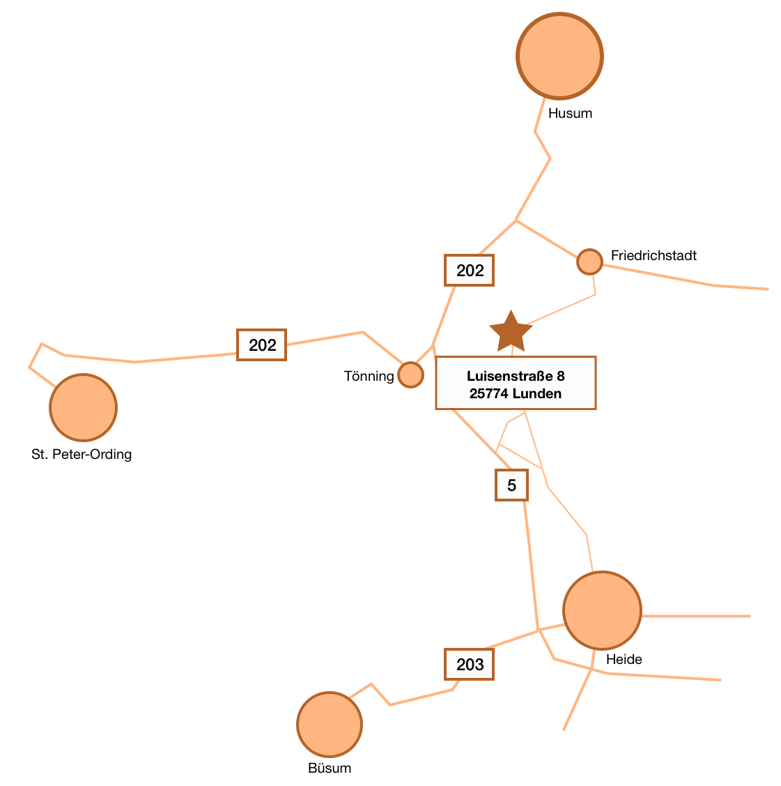 Anfahrtskarte